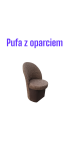 pufa z oparciem - mini fotel