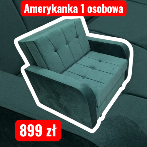 amerykanka 1 osobowa boki ZAOKRĄGLONE