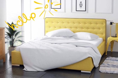 Łoże sypialniane OSLO 140 cm - kompletne z materacem 7 strefowym