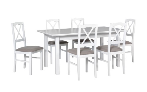 Stół WENUS 5LS 90x160 / 240 + 6 krzeseł NILO 11