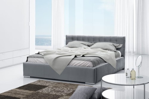 Łoże sypialniane VENTO 180 cm - kompletne z materacem 7 strefowym