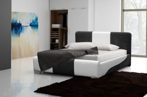 Łoże sypialniane APOLLO 140 cm - kompletne z materacem 7 strefowym